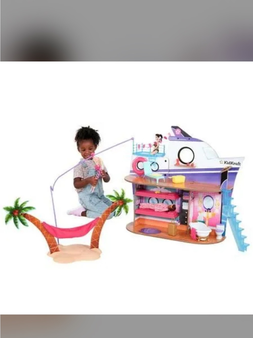 KidKraft Luxe Life 2-1 Wooden Cruise Ship and Island